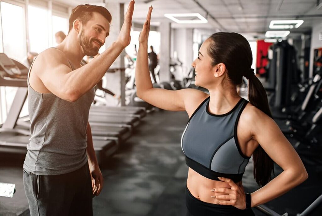 Man & Woman in Gym